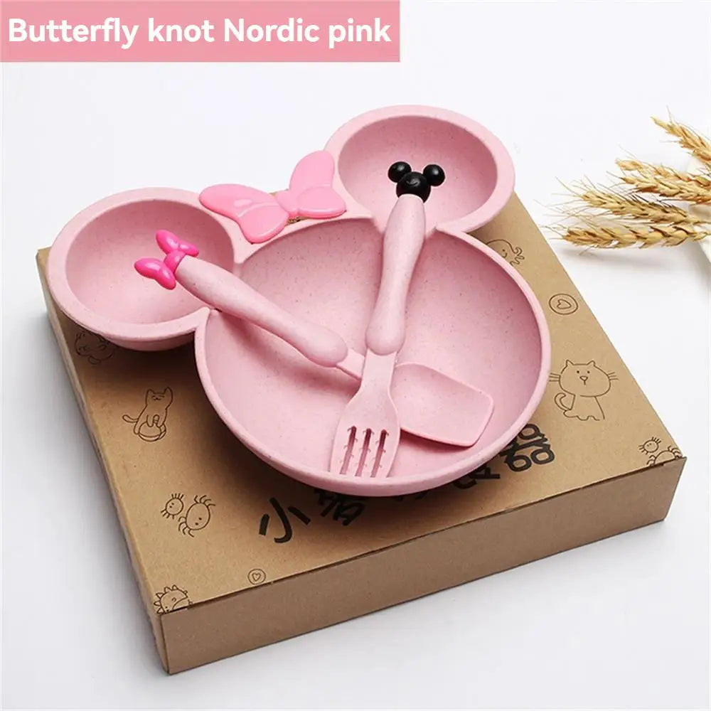 Eco-Friendly Wheat Straw Kids Tableware Set